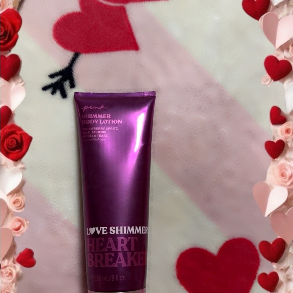 PINK Victoria's Secret Love Shimmer Body Lotion - Purple